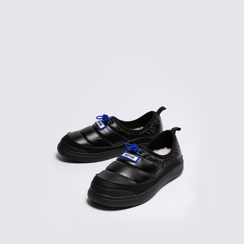 느쉐 휘카 겨울 방한화 패딩 슬립온 기모 양털 부츠 3.5cm-NSW605GK