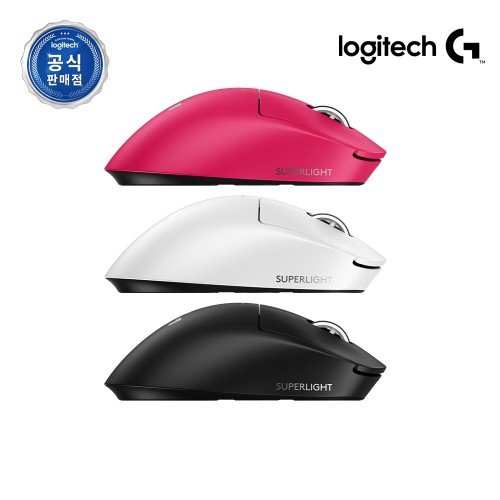 로지텍코리아 공식 G PRO X SUPERLIGHT 2 DEX 게이밍 마우스 핑크