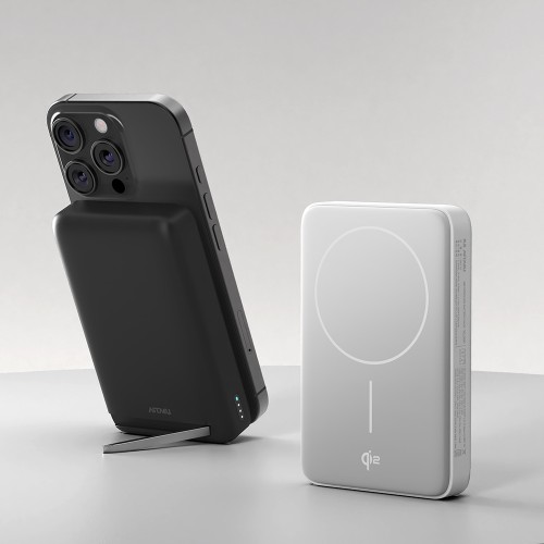 Qi2 15W 맥세이프 초고속 무선 보조배터리 10000mAh QB110 화이트