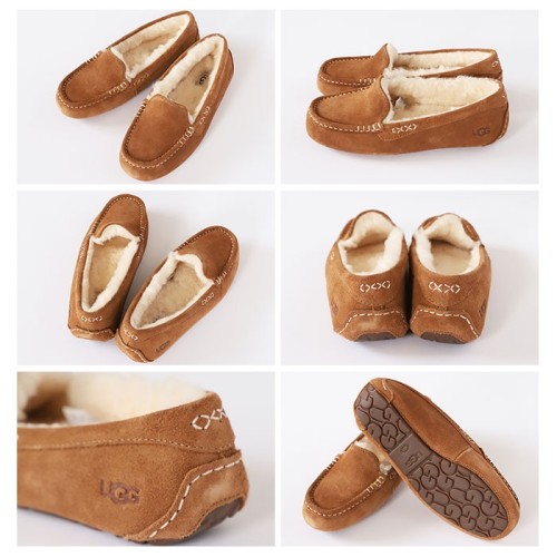 UGG 앤슬리 모카신 여성 방한 슬리퍼 겨울용 캐주얼화 퍼슈즈 106878