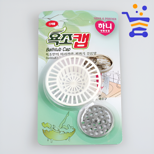 욕조캡 세면대 욕조 머리카락 거름망 하수구 배수구 트랩 (색상랜덤)