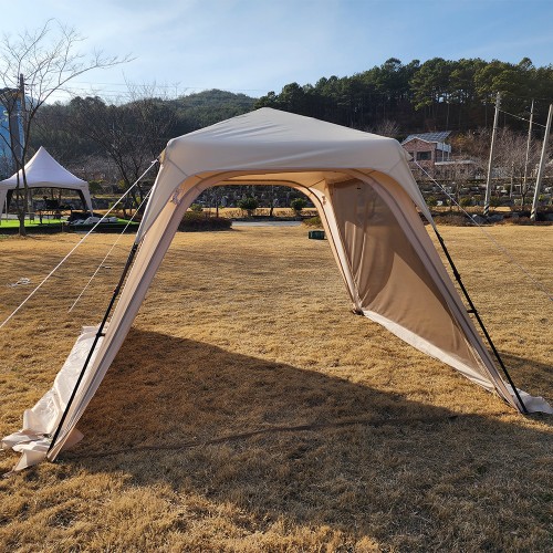 오토 가제보 300 대형 원터치 리빙 쉘터 4인용 텐트 도킹 확장 자동 오토 가족 텐트