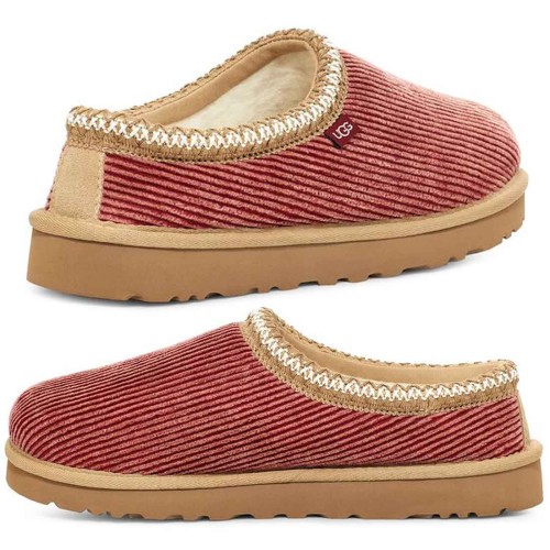 어그 UGG 타스만 코듀로이 양털 남성 슬리퍼 슬립온 1134310 레드 와인