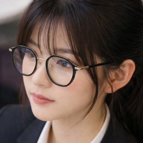 제미로디 투스티 다각형 명품 콤비 뿔테안경 코받침 남자 여자 빅사이즈 큰안경테