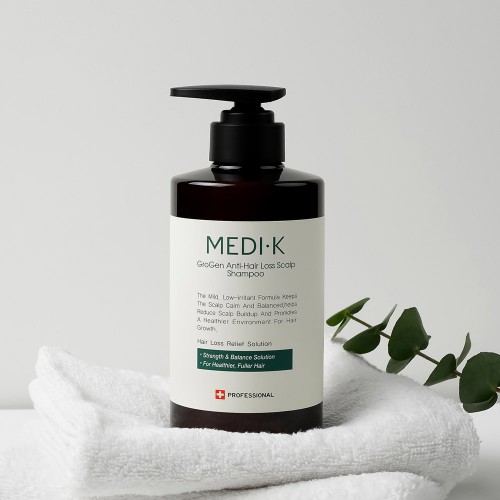 약국입점 메디케이 그로젠 탈모샴푸 500ml 탈모완화 기능성 모발보호 특허 두피케어 풍성한 정수리 M자 관리