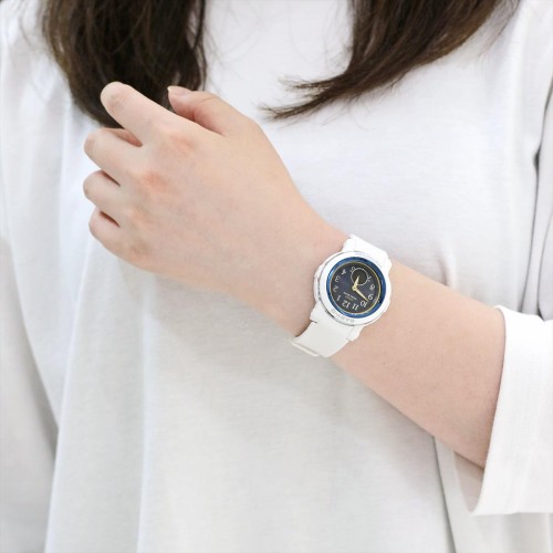 카시오 CASIO 베이비지 한정판 블루 BGA-S290SS-2AJR 여자 손목 캐주얼 시계