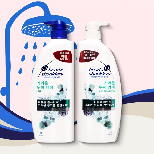 헤드앤숄더 가려운 두피케어 샴푸 850ml 1개 + 트리트먼트 850ml 1개 세트