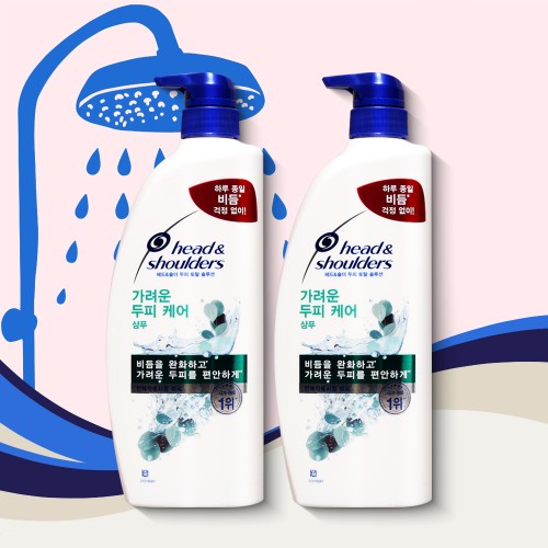 헤드앤숄더 가려운 두피케어 샴푸 850ml 2개 비듬샴푸 가려움 두피진정