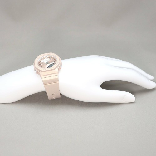 카시오 CASIO 지샥 실크 모델 캐주얼 손목 시계 GMA-P2100ST-9AJF 베이지