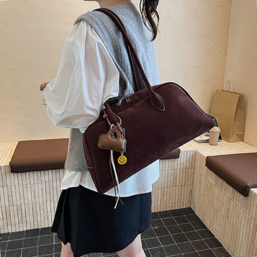 데일리 여성 숄더백 클래식 스웨이드 가방 직장인