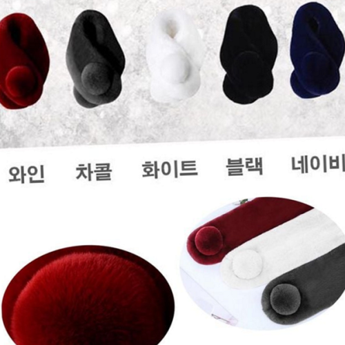 부드러운 여성 밍크 목도리 페이크 여성 쁘띠 목도리 자석