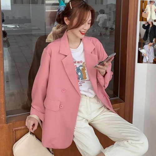 루즈핏 여성 봄 자켓 비즈니스 여름 자켓 데일리 간절기