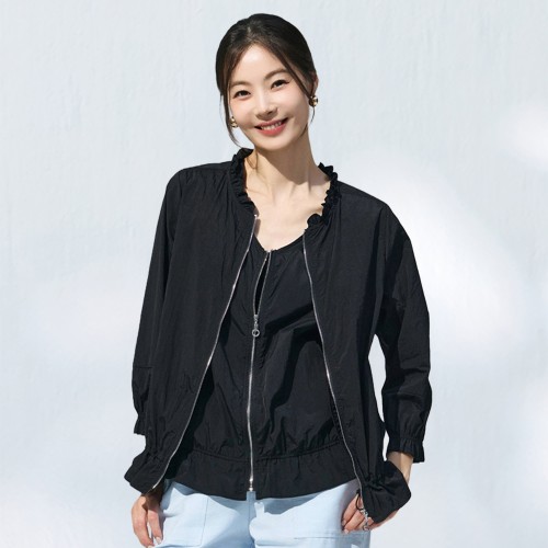 메시제이 에어리 자켓 베스트 세트 여름 자외선 UV차단 집업 점퍼 빅사이즈 여성 조끼