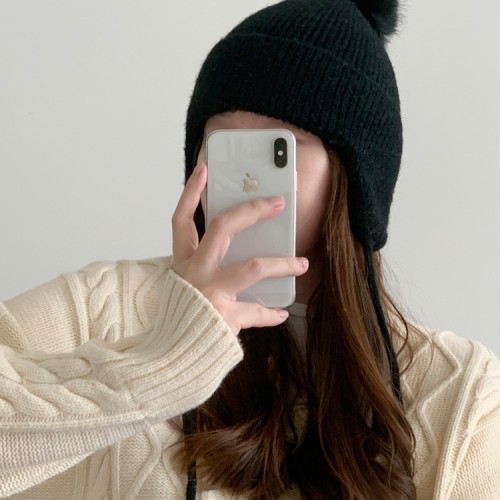 알파카 귀마개 비니 이어머프 캡 방한모 귀도리 털 겨울모자 방한 군밤모자 장수 트루퍼햇
