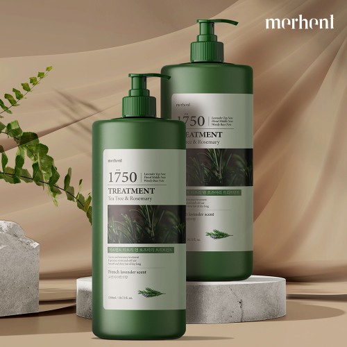 1+1 메르헨트 티트리 트리트먼트1500ml 화이트머스크 대용량 미용실 단백질 손상모