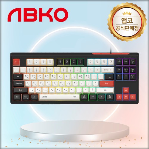 앱코 MK87 저소음 텐키리스 키보드 블랙, 멤브레인