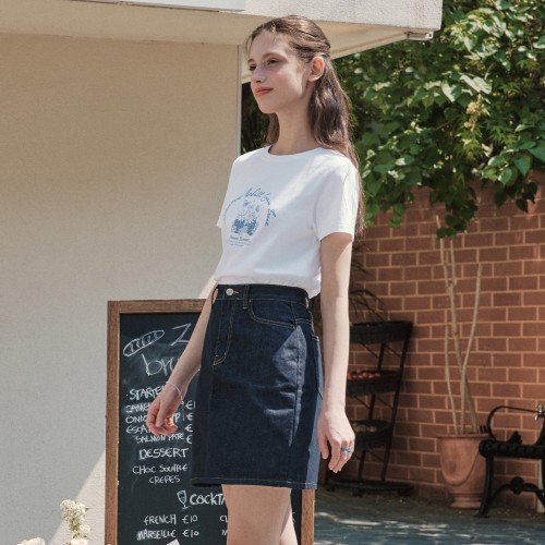 [제로스트릿] 인디고 미니 데님 스커트 INDIGO MINI DENIM SKIRT / INDIGO