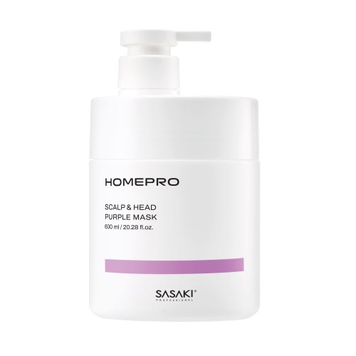 사사키 홈프로 단백질 헤어팩 퍼플마스크 극손상 비건 트리트먼트 600ml