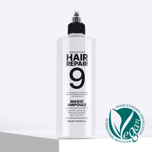 [바액] 헤어리페어9 매직앰플 [300ml] 9초물미역 9초완성 워터트리트먼트 물미역머릿결 초극손상모 올인원 탈모완화 스팀팩