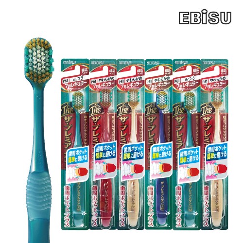에비스칫솔 더프리미엄케어 치주포켓 플러스 6개