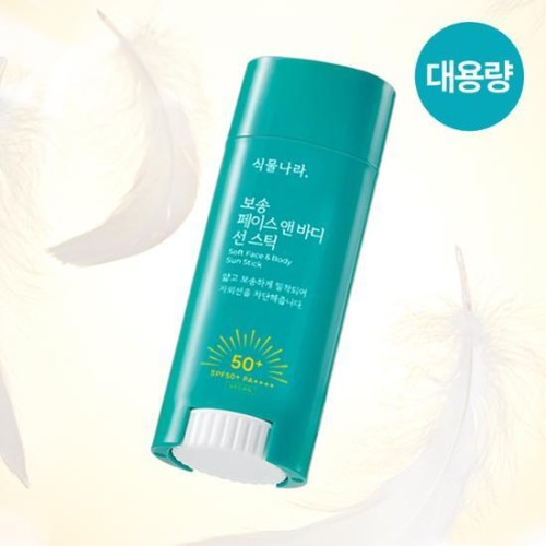 식물나라 보송 페이스 앤 바디 선스틱 30g, SPF50+ PA++++