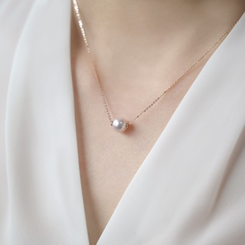 포쉬 듀이 하나다마 14K 18K 아코야 해수 진주 목걸이 선물(진주 감정서 포함)