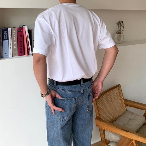 수피마반팔 목안늘어나는 남자반팔티 laine반팔