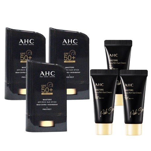 [1+1] AHC 선스틱 마스터즈 에어리치 22g+선크림 10ml (SPF 50+)