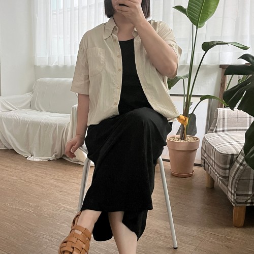 빅사이즈이너원피스 끈나시롱원피스 맥시롱원피스
