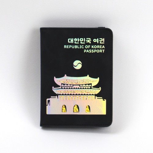 포퍼블릭 RFID차단 가죽 해킹방지 해외 여행 여권 케이스 지갑 이니셜 각인 선물