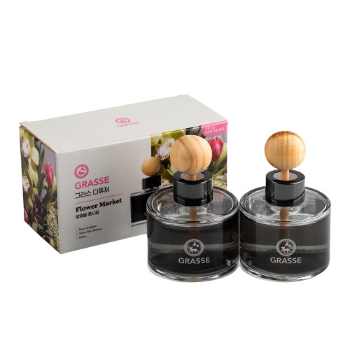 [불스원]그라스 차량용 방향제 디퓨저 세트 솝, 95ml, 2개