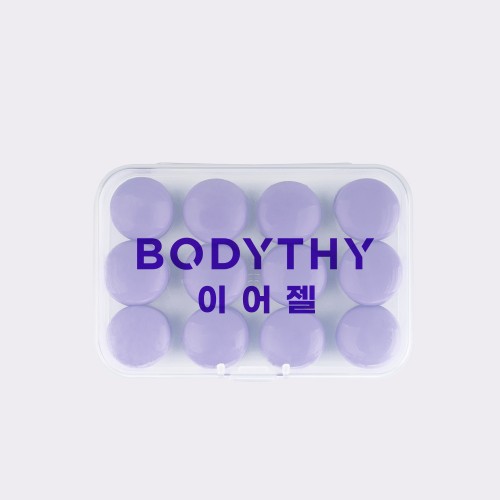 바디씨 이어젤 이어플러그 수면 귀마개 소음차단 코골이 비행기 수면용 12개입