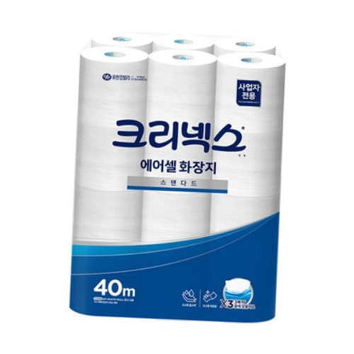 부드러운 롤화장지 에어셀 두루마리휴지 가정용 화장실 3겹 24