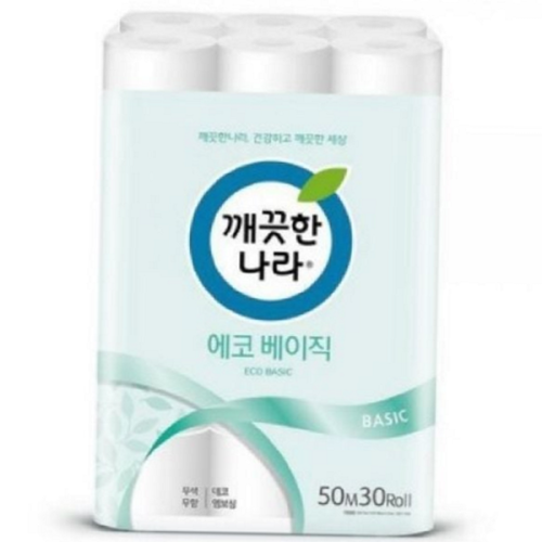 넉넉한 두루마리화장지 실용적 무향 롤화장지 30롤 생활 휴지