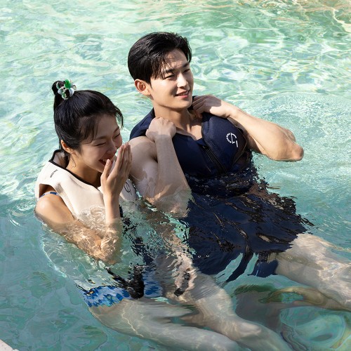 위크나인 부력보조복 성인 남자 여자 슬림핏 라이프자켓 구명조끼 위크자켓 크림, 100kg