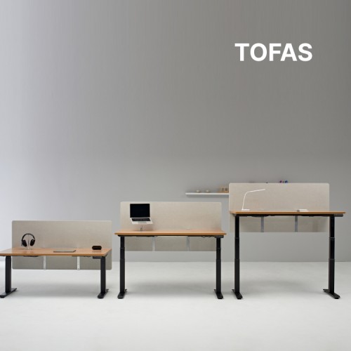 토파스 모션데스크 M300 (깊이800) 1200x800mm, 화이트/블랙다리