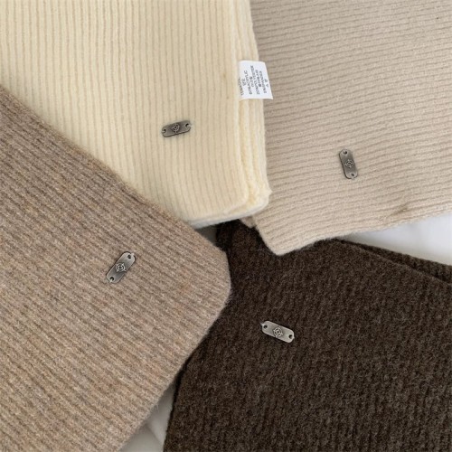 울 니트 겨울 남녀공용 커플 남자 여자 목도리 머플러 6color