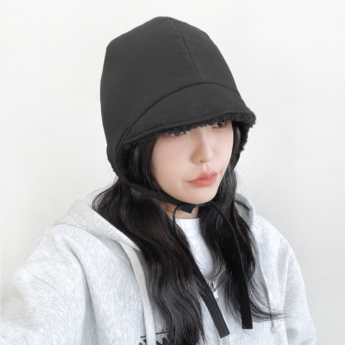 와플 뽀글이 덤블 패딩 여성 벙거지 겨울 버킷햇 보넷 귀달이모자