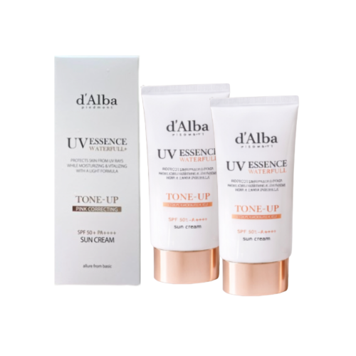 달바 워터풀 핑크 톤업 선크림 50ml x2개