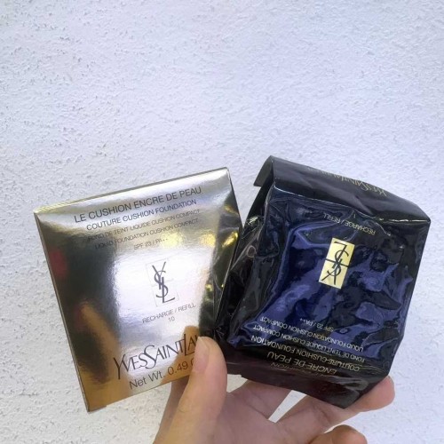 입생로랑 쿠션 팩트 엉크르 드 뽀 리필 광채메이크업 포슬린, 14g