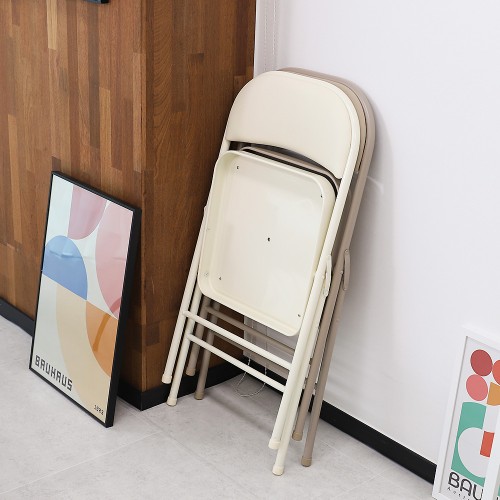 코모 접이식의자 교회 학원 간이 철제 의자 등받이 행사 체어