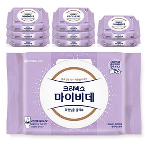 크리넥스 마이비데 센서티브케어 캡 40X9팩