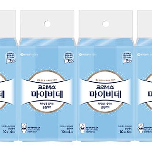 크리넥스 마이비데 클린케어 10매 4입X4팩