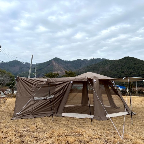 오헥스 오토헥사스크린 에어텐트전실용 도킹쉘터 자동 육각 쉘터
