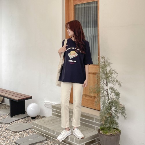 프린팅 루즈핏 반팔 티셔츠 ts2563