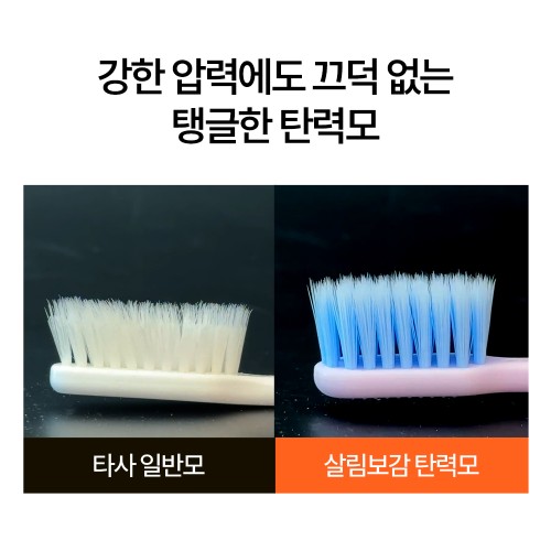 살림보감 칫솔 데일리 교정 부드러운 어금니 치과 초 미세모 탄력모 잇몸