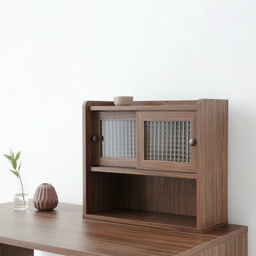 폴라보 미니수납장 좁은 2문 SHM4247SL 470x200x420mm, 2단, 미들브라운 0442.0000