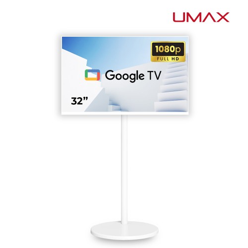 유맥스 프리무빙 FHD 32인치(81cm) 이동식 스마트 TV 스노우화이트 삼탠바이미