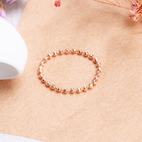 [네이버 단독]14k 미러볼 1.5mm 체인 금 반지
