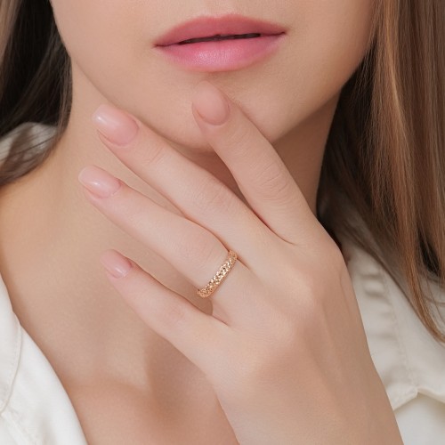 14k 18K 세리온 3.5mm 할로우 컷팅 반지 애끼 검지 중지 반지